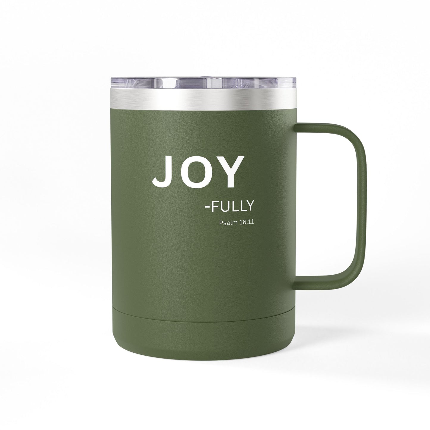 JOY-fully 15oz Coffee Mug Tumbler — Christian Faith Gift, John 1:16