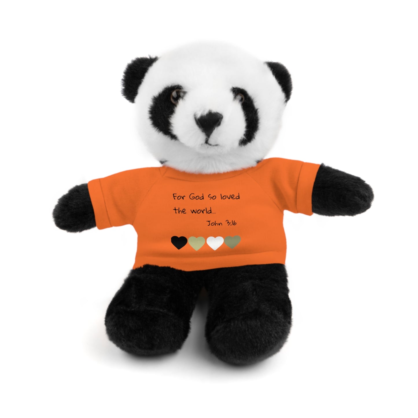 Christan Plush Toy, John 3:16  — Stuffed Animal with 'I Am a Child of God' T‑Shirt