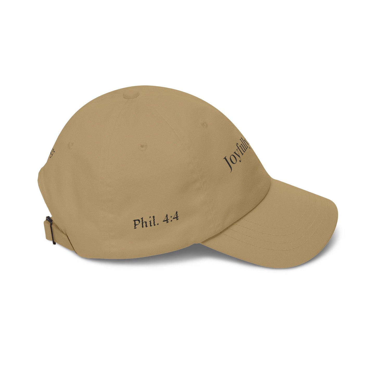 Classic "Dad" Cap, Cross logo with verses — Embroidered Christian Baseball Hat