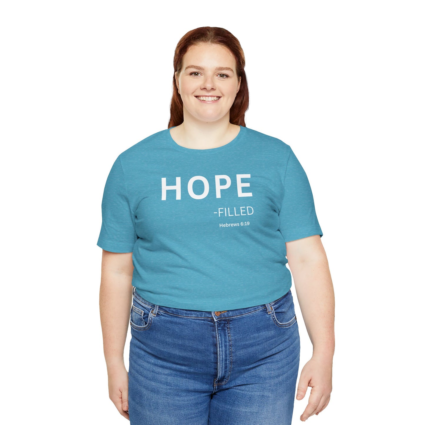 HOPE - filled - (Hebrews 6:19) | Christian Statement T-Shirt