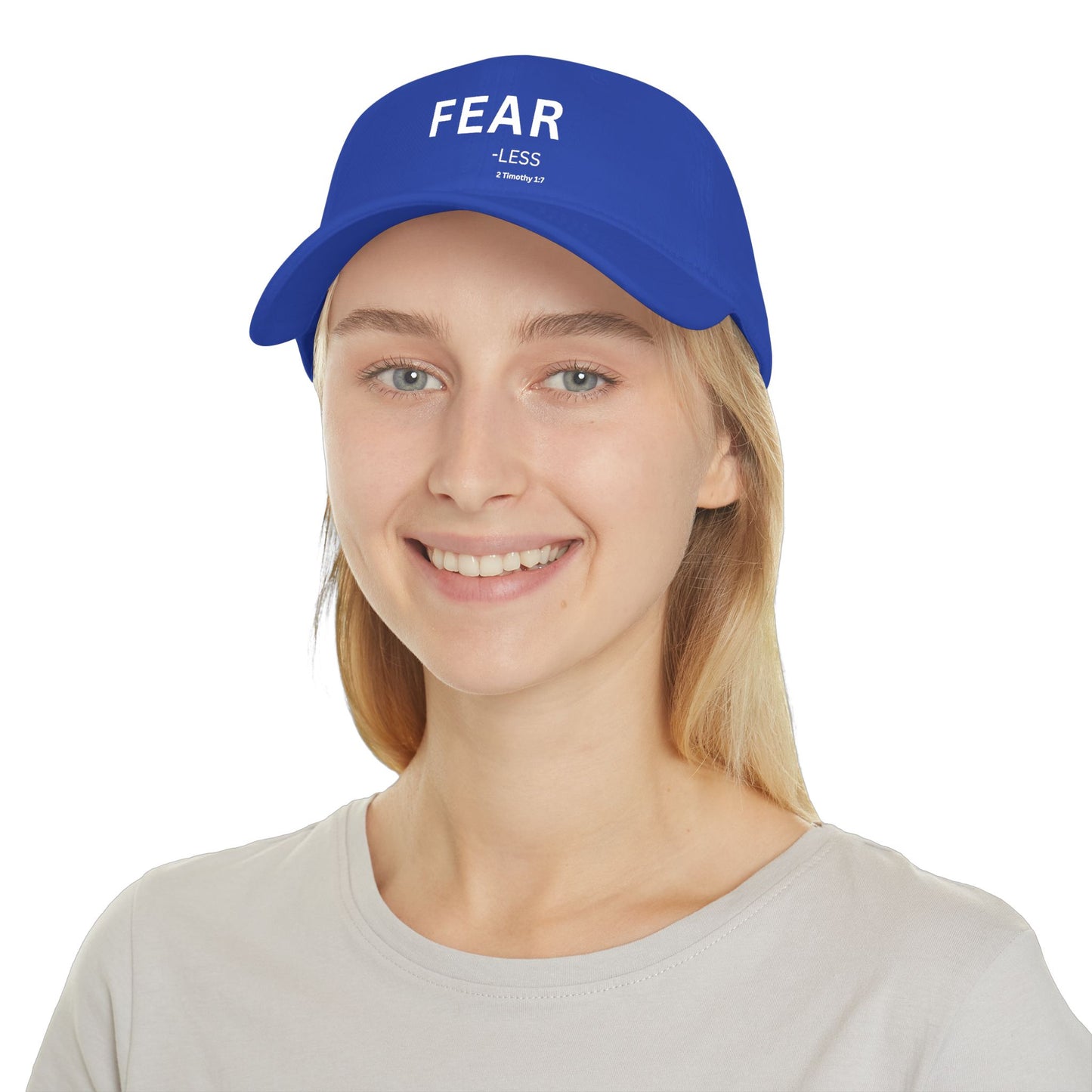 FEAR-less  Baseball Cap — Christian Hat (2 Timothy 1:7)