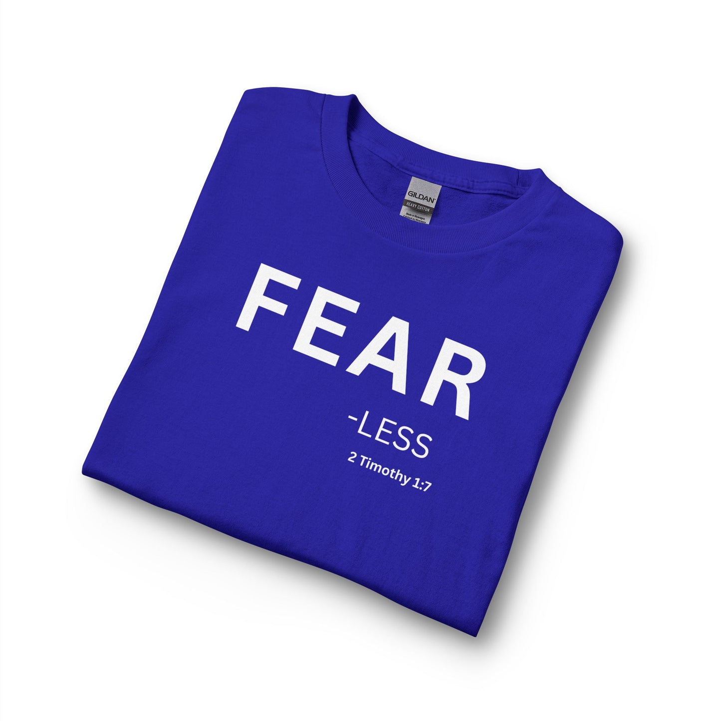 Fear-Less Long Sleeve Tee – Christian Shirt (2 Timothy 1:7)