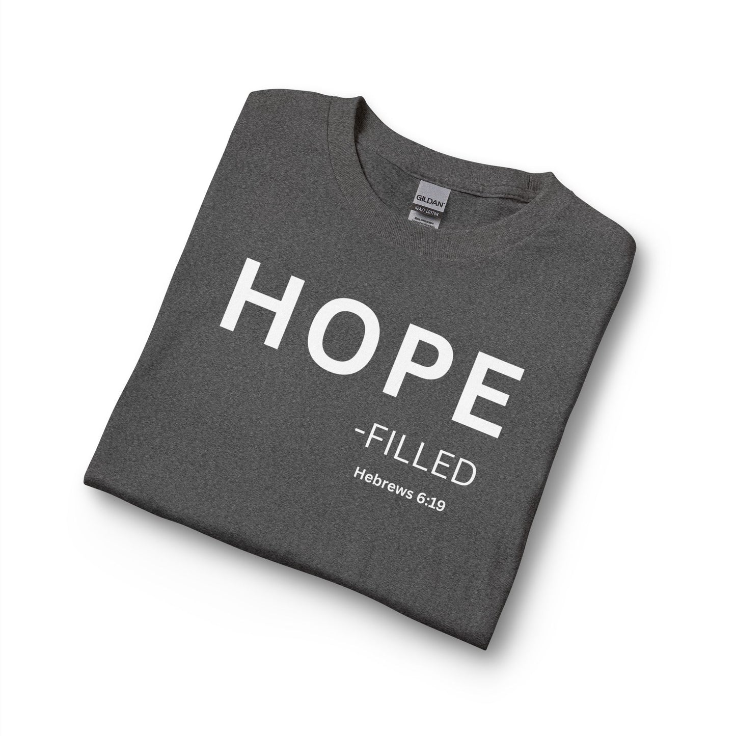 HOPE - filled Long Sleeve Tee — Christian Statement Shirt (Hebrews 6:19)