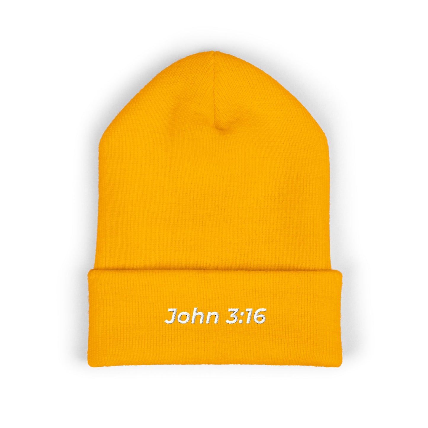 John 3:16 Embroidered Cuffed Beanie