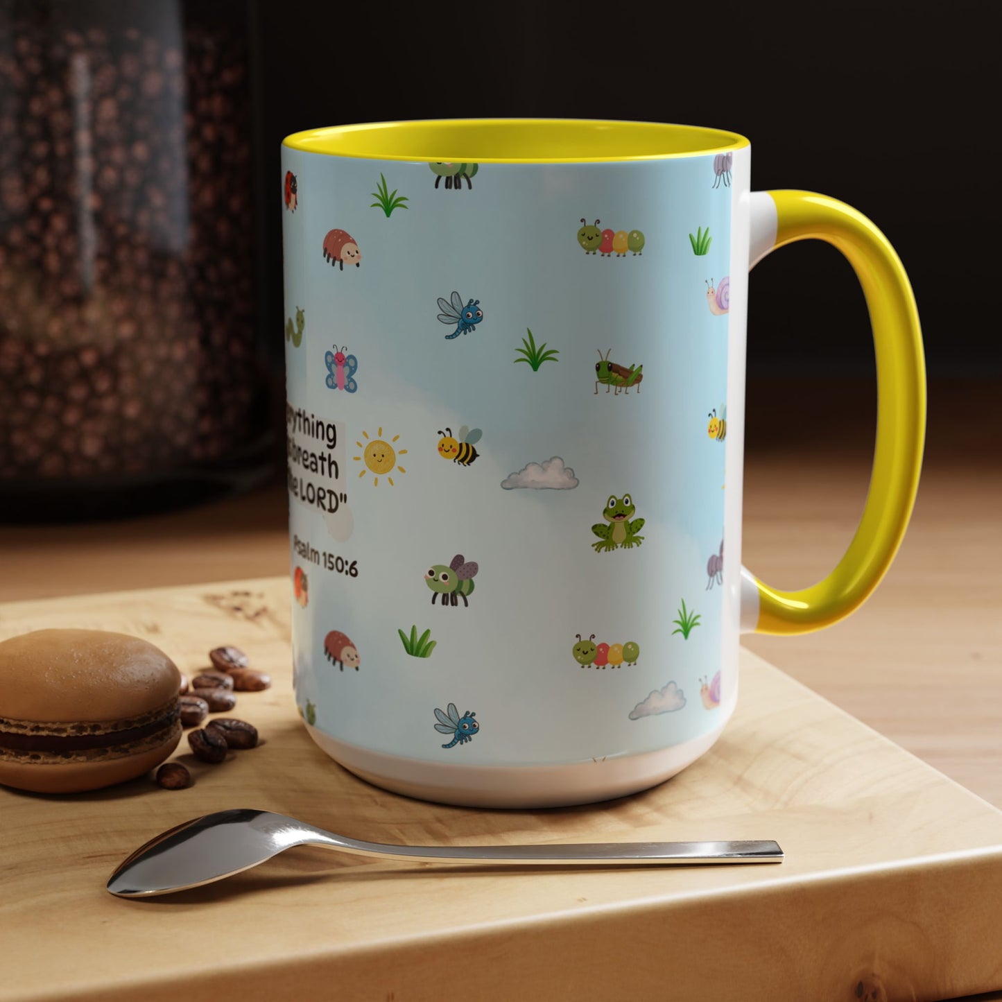 Christian Coffee Mug — Ceramic Accent Mug (Psalm 150:6)