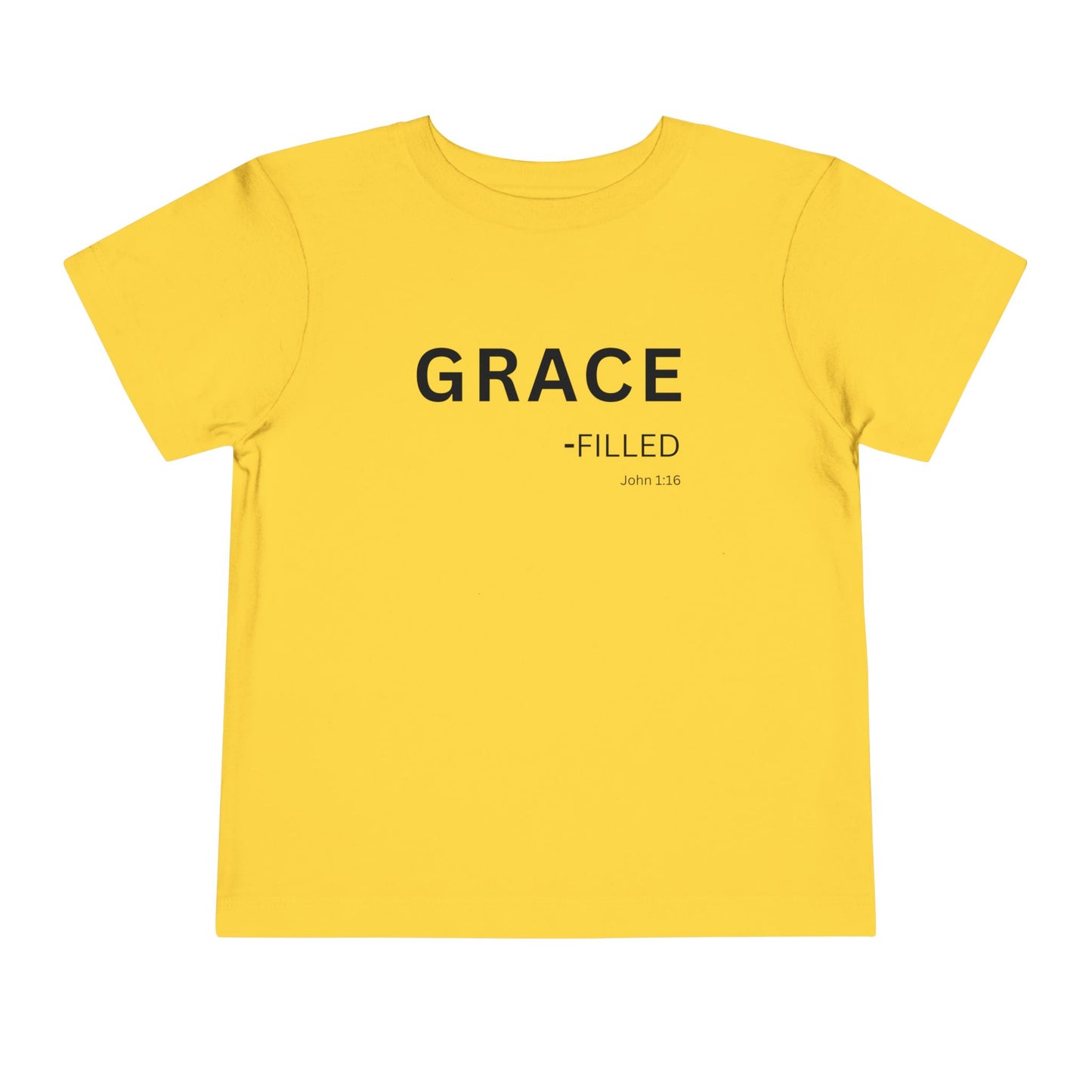GRACE-filled Toddler Tee,  John 1:16—  Christian Toddler Shirt