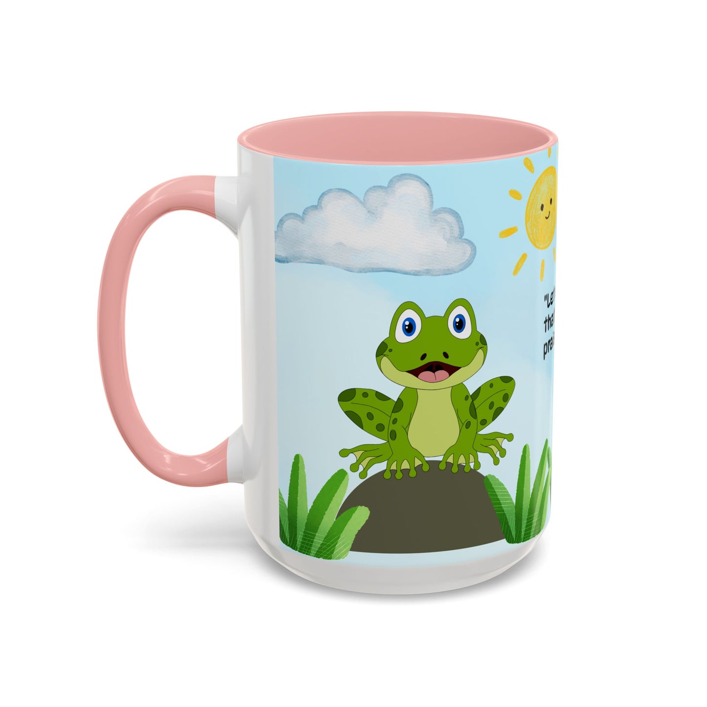 Frog Coffee Mug — Christian Ceramic Mug (Psalm 150:6)