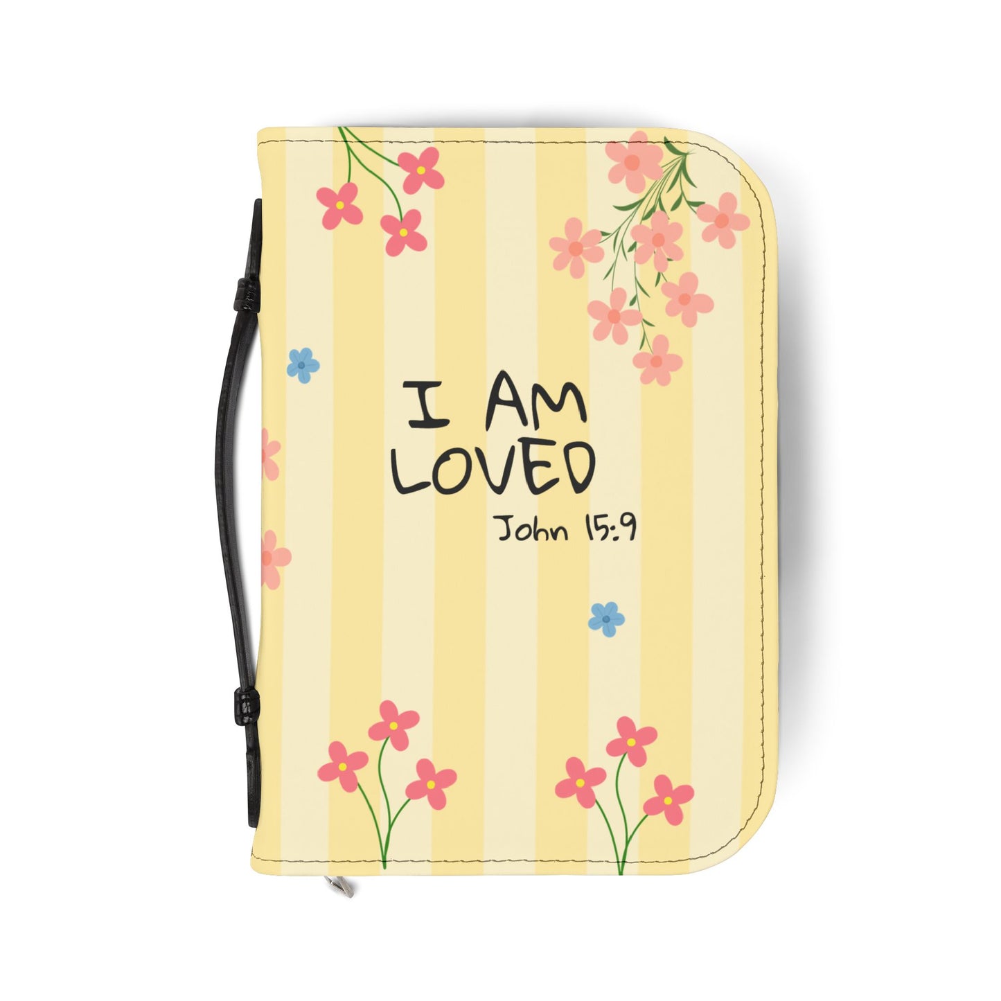 Bible Cover — "I Am loved" John 15:9 Flowers Design