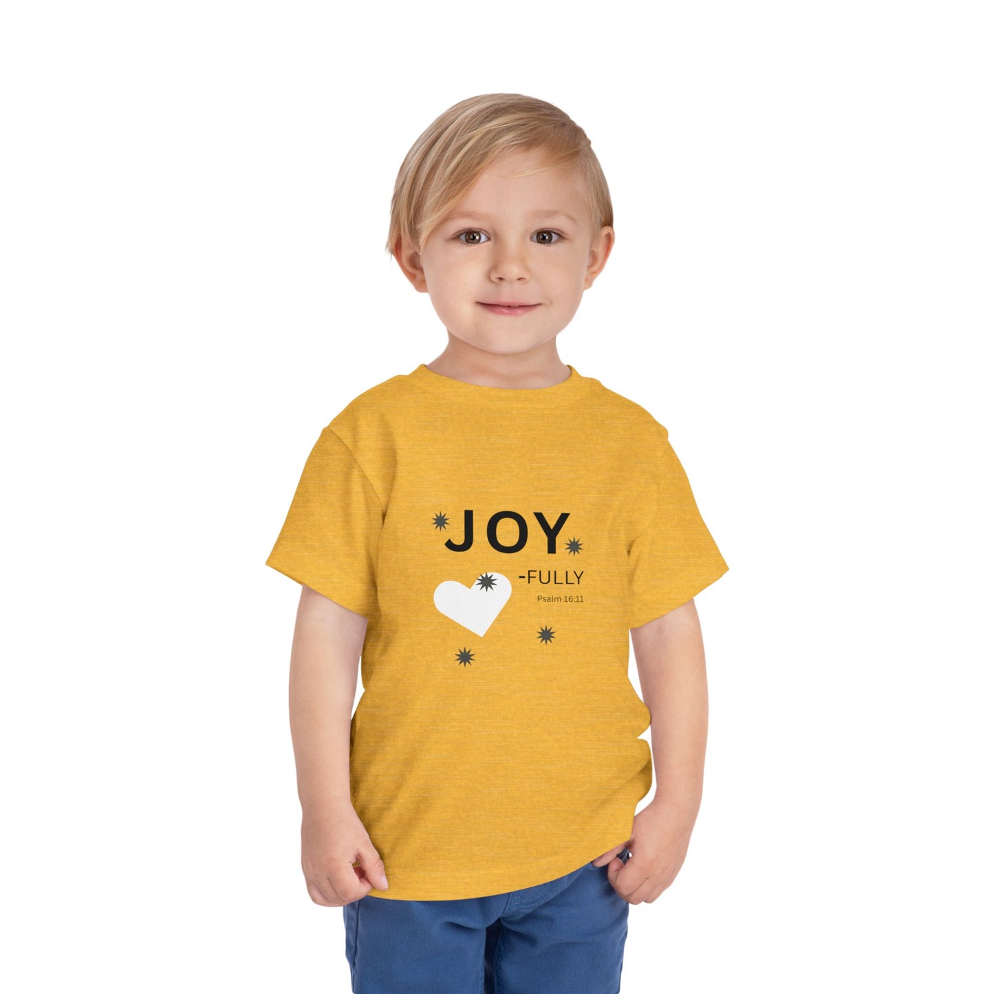 Joy-Fully Toddler Tee,  Psalm 16:11—  Christian Toddler Shirt