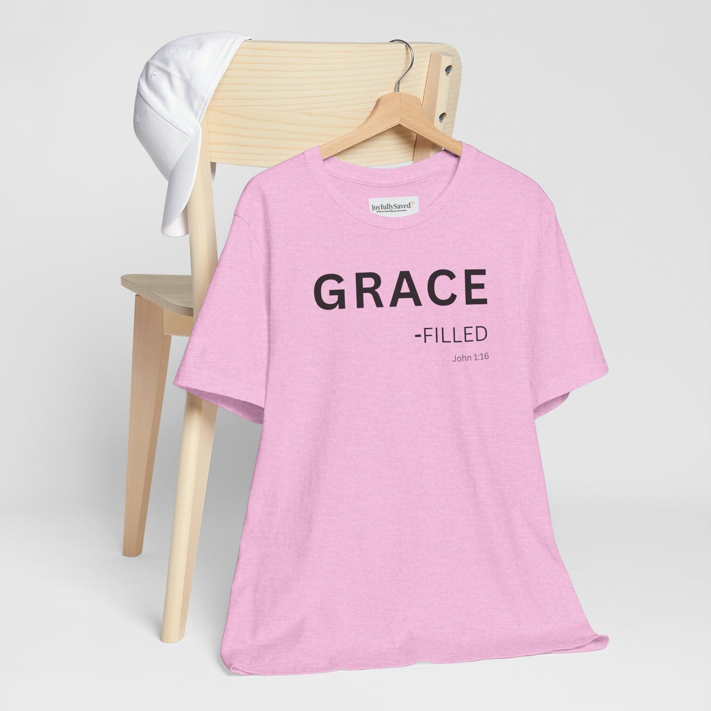 GRACE-filled–(John 1:16) | Christian Statement T-Shirt