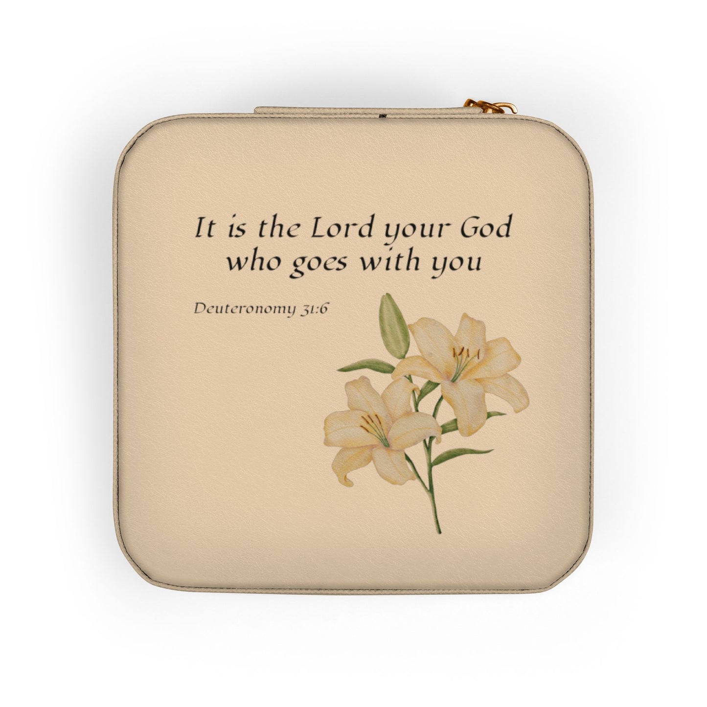 Scripture Lily Jewelry Travel Case | Christian Scripture Jewelry Case
