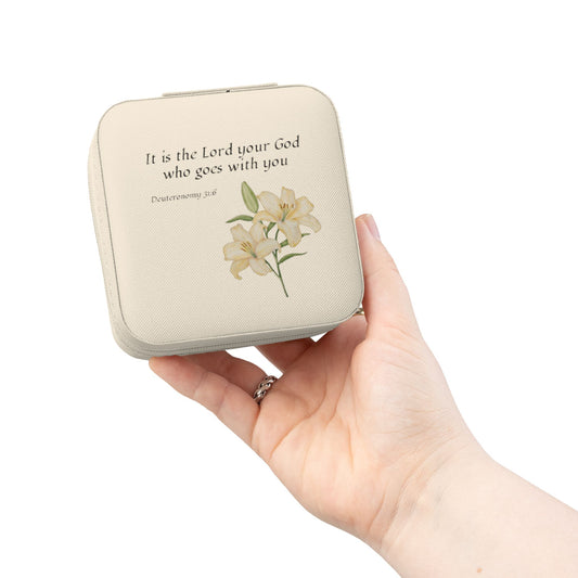 Scripture Lily Jewelry Travel Case | Christian Scripture Jewelry Case