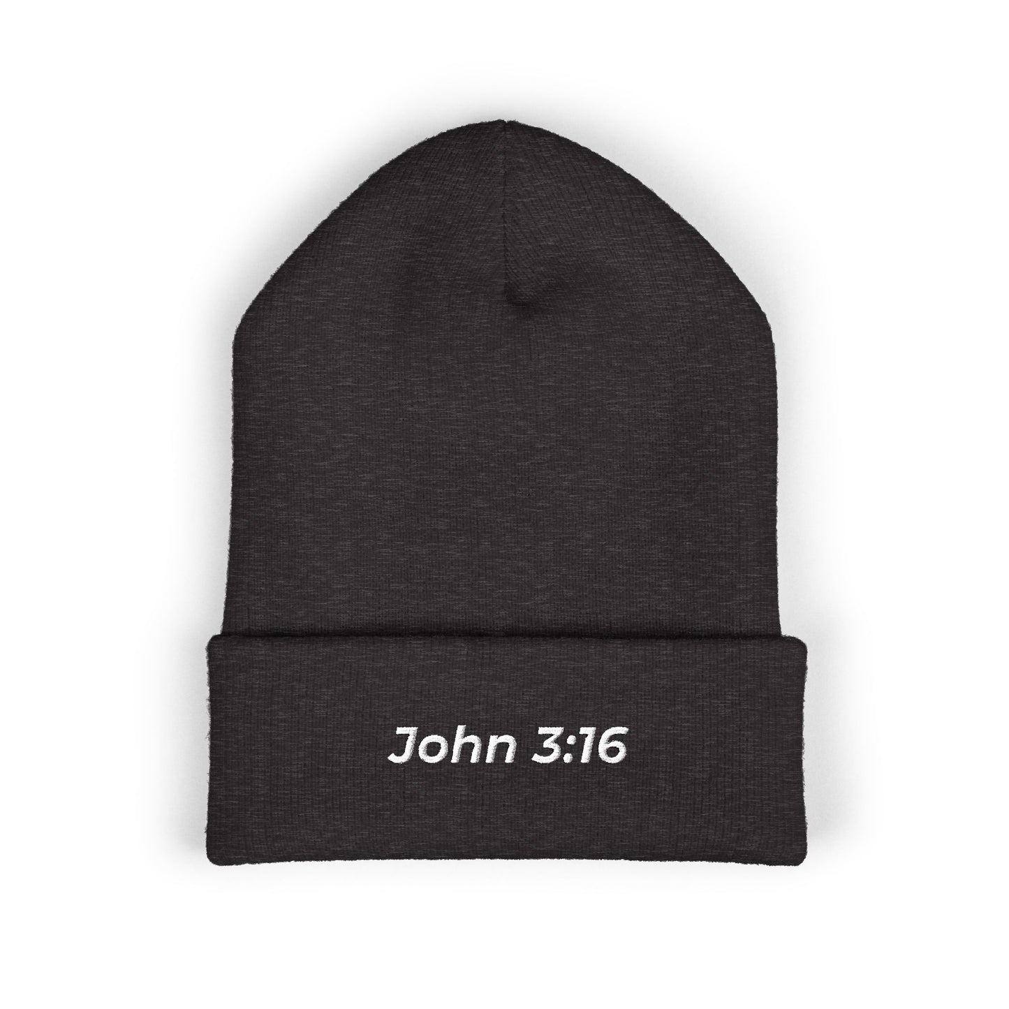 John 3:16 Embroidered Cuffed Beanie