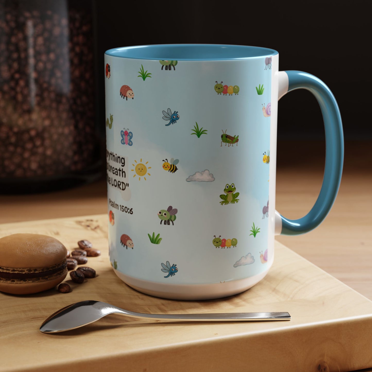 Christian Coffee Mug — Ceramic Accent Mug (Psalm 150:6)