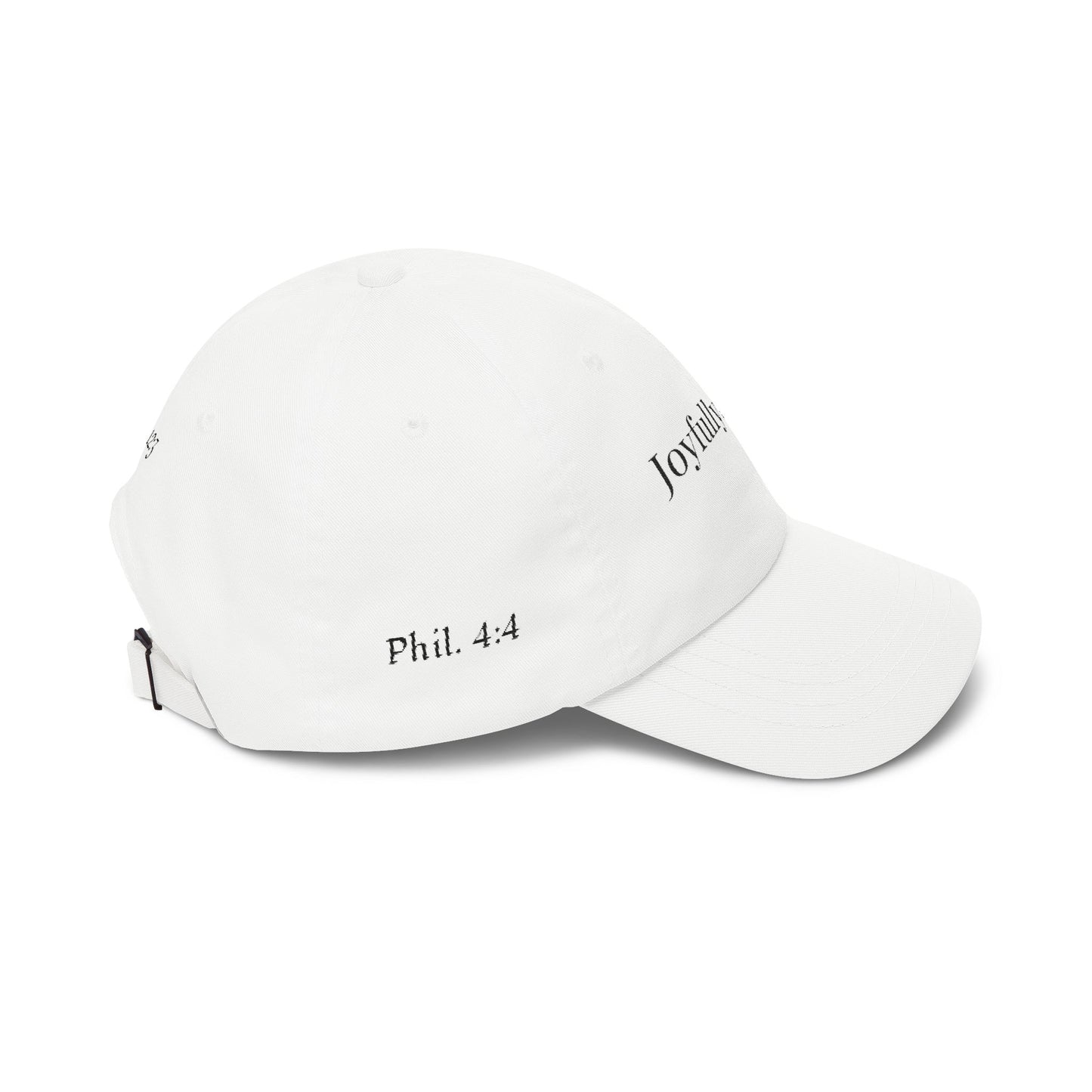 Classic "Dad" Cap, Cross logo with verses — Embroidered Christian Baseball Hat