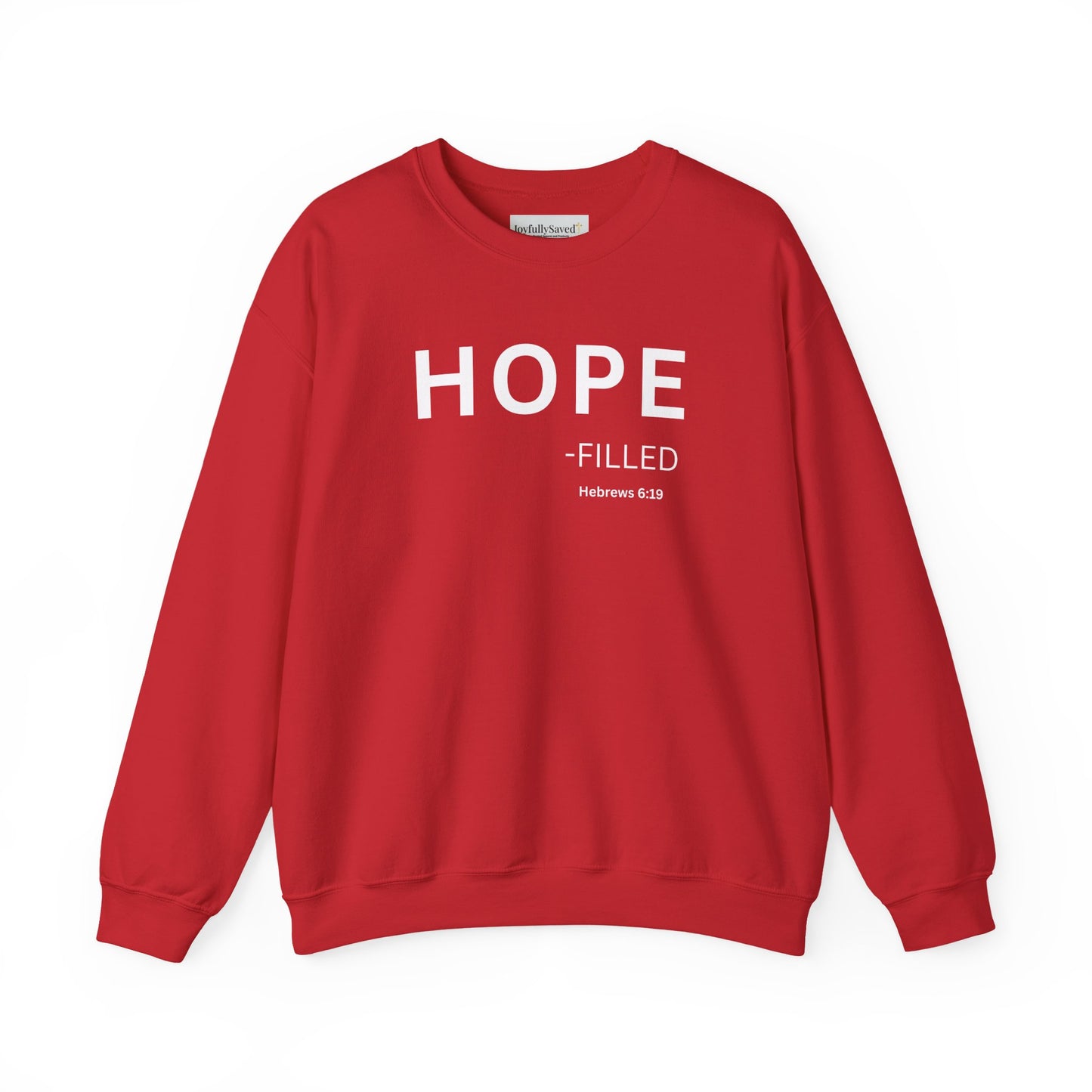 HOPE-filled Sweatshirt | Chritian Unisex clothing (Hebrews 6:19)