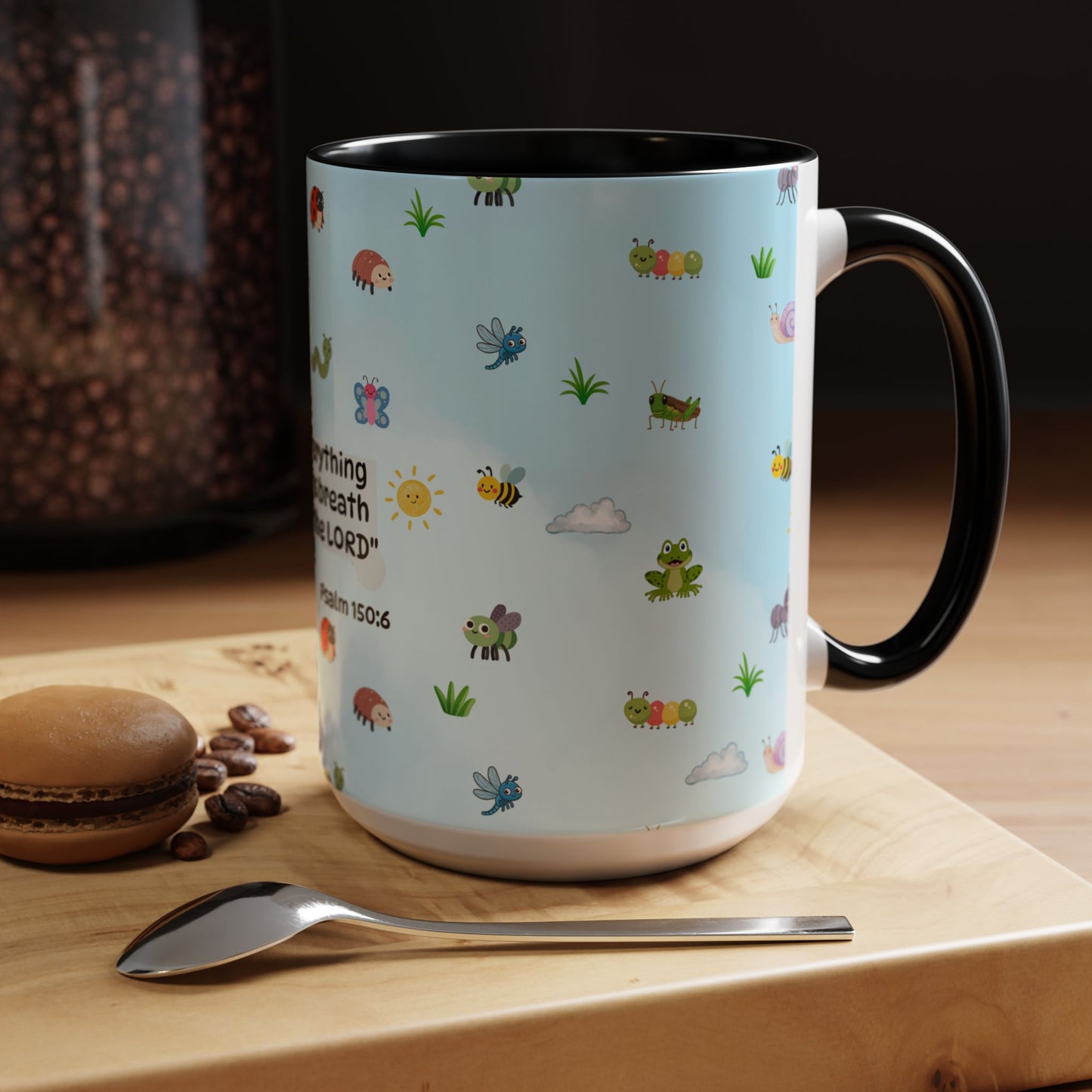 Christian Coffee Mug — Ceramic Accent Mug (Psalm 150:6)