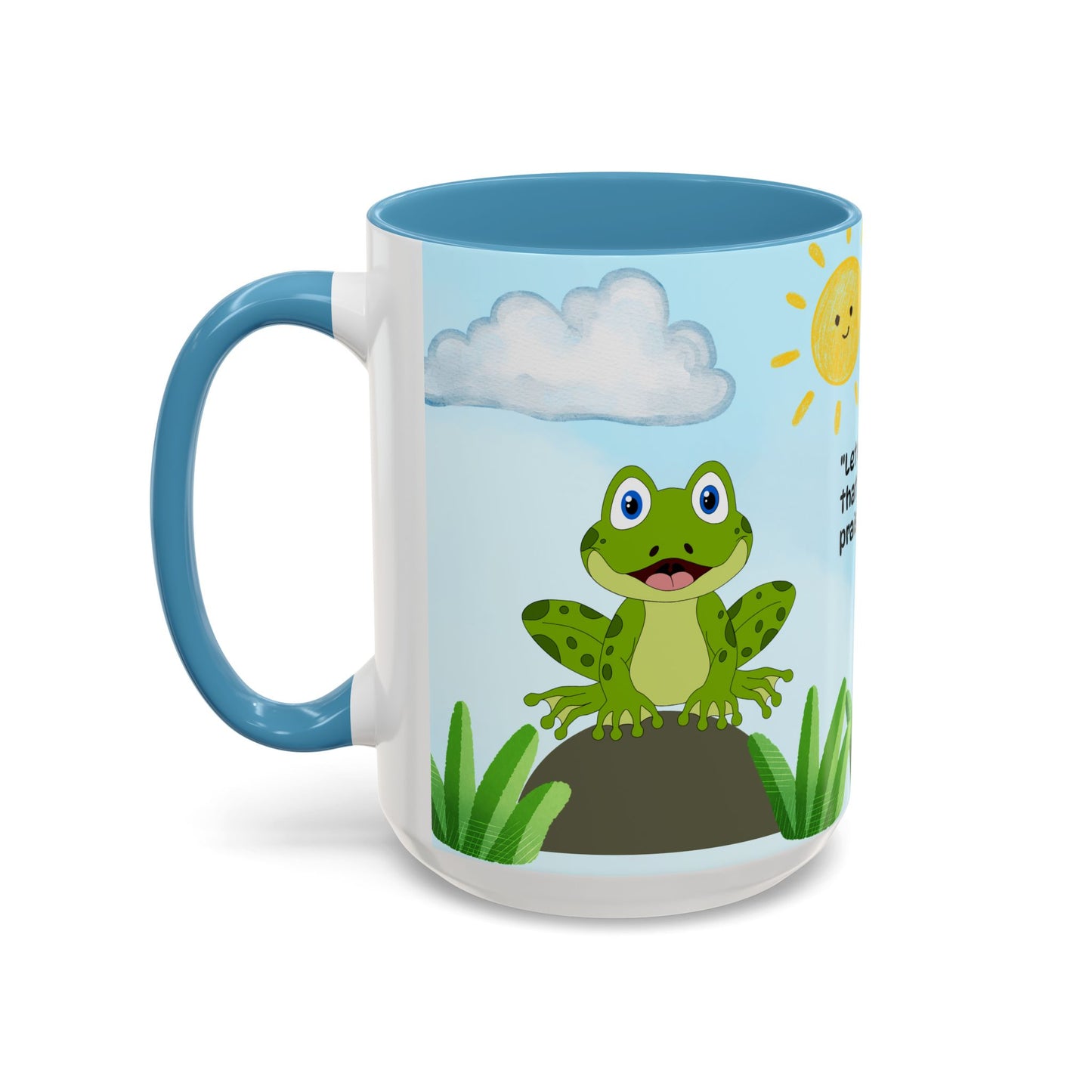 Frog Coffee Mug — Christian Ceramic Mug (Psalm 150:6)