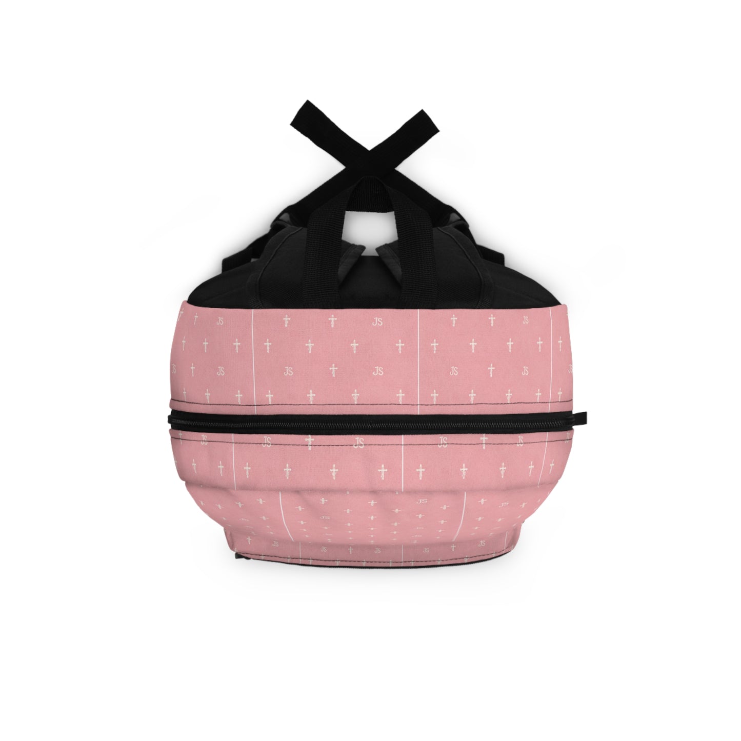 Joyfully Saved Cross Backpack — Pink, Christian School Bag
