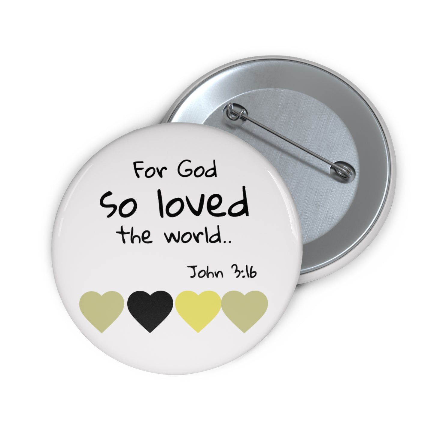 John 3:16 Pin Button — Christian Faith Lapel Pin
