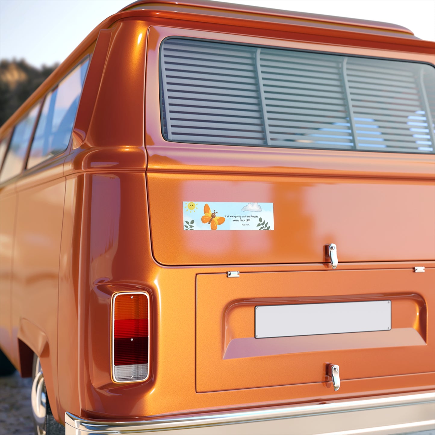 Psalm 150:6 Christian Bumper Sticker — "Let everything that has breath..""