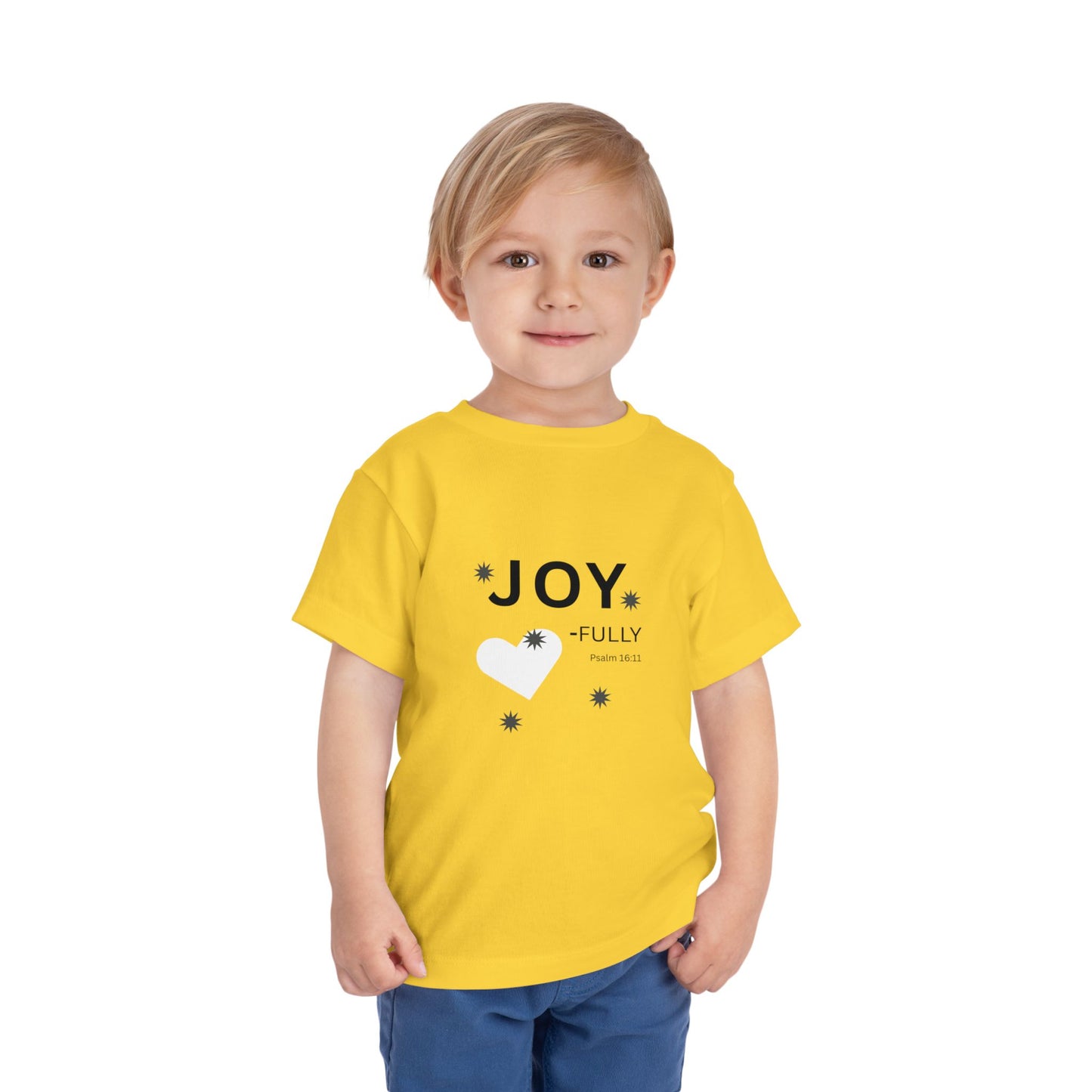 Joy-Fully Toddler Tee,  Psalm 16:11—  Christian Toddler Shirt