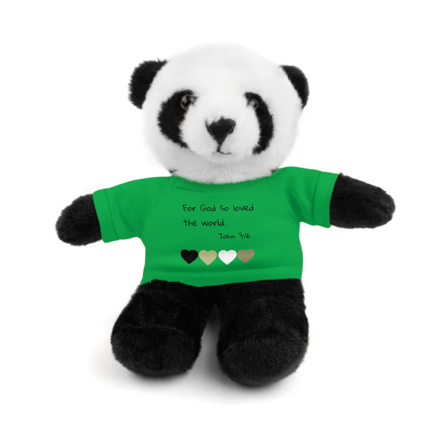 Christan Plush Toy, John 3:16  — Stuffed Animal with 'I Am a Child of God' T‑Shirt