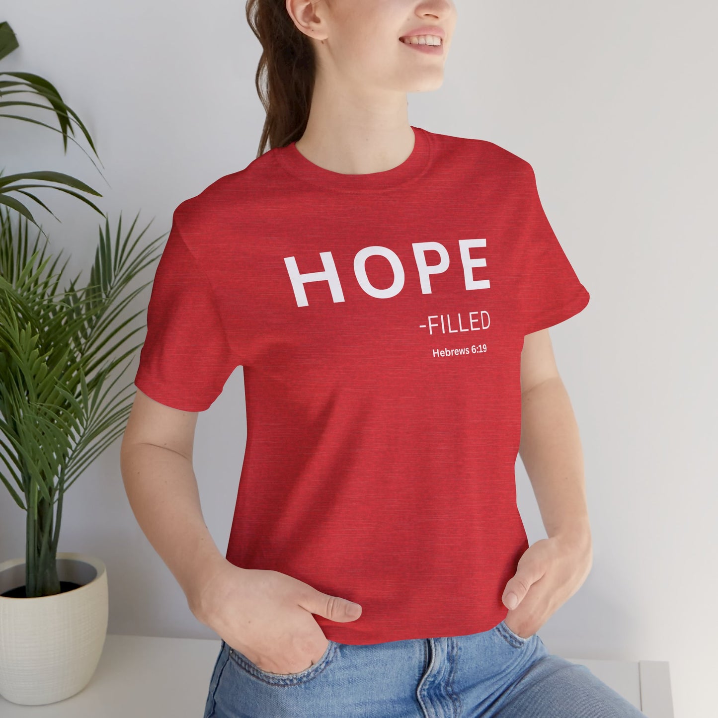 HOPE - filled - (Hebrews 6:19) | Christian Statement T-Shirt