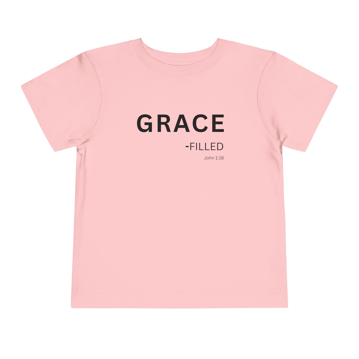 GRACE-filled Toddler Tee,  John 1:16—  Christian Toddler Shirt