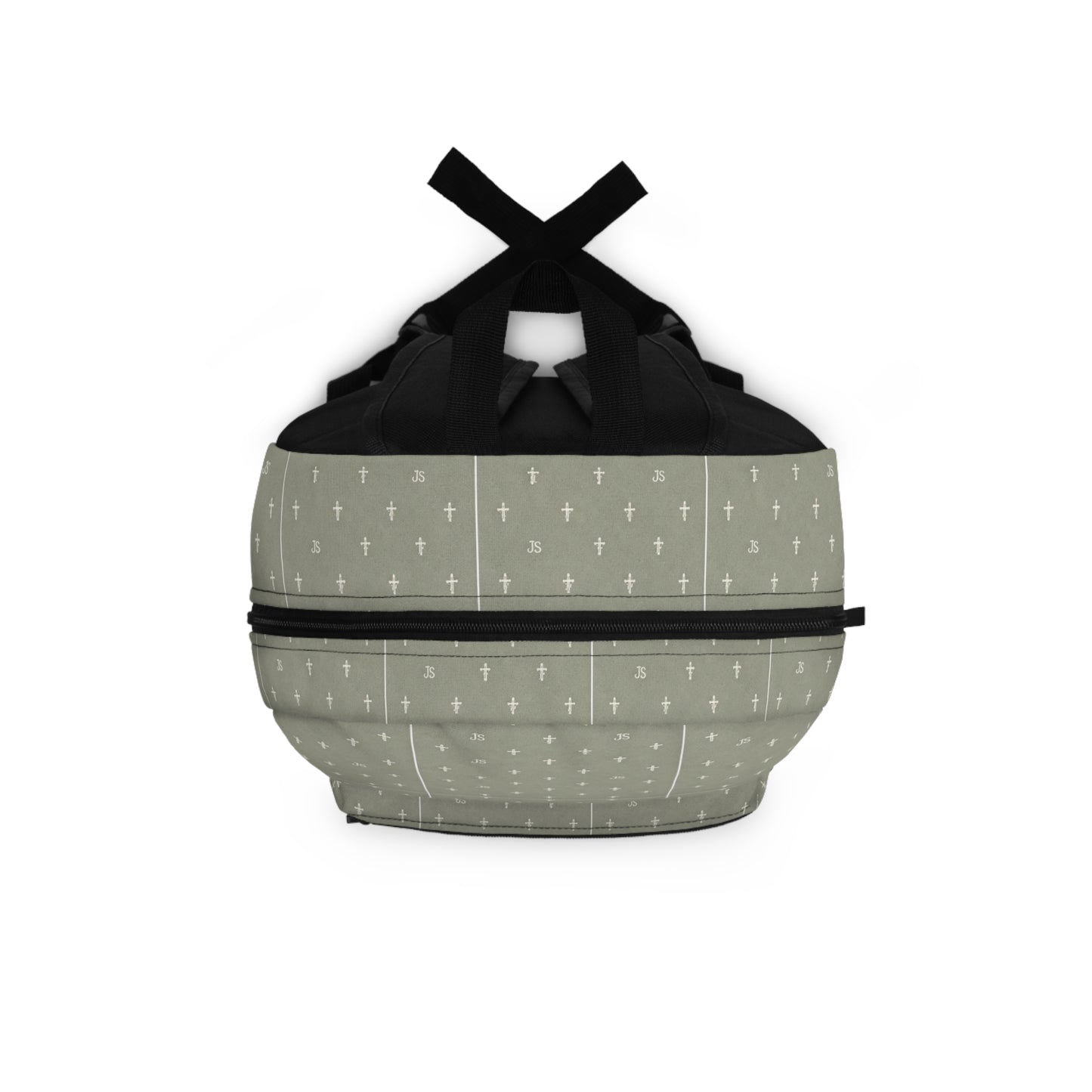 Joyfully Saved Cross Backpack — Sage Christian School Bag