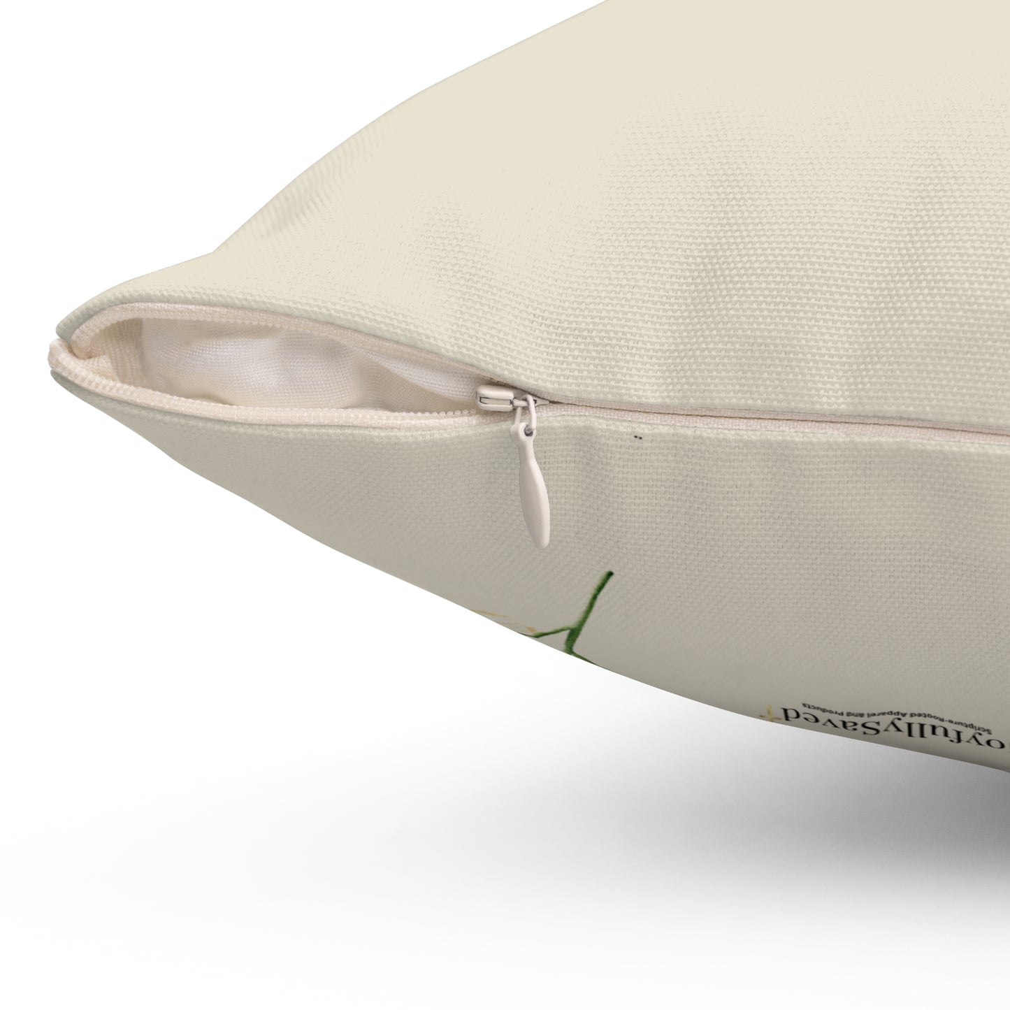 MOM "Thank You" from 1 person, Square Pillow, Proverbs 22:6 — Christian Pillow, religious gift