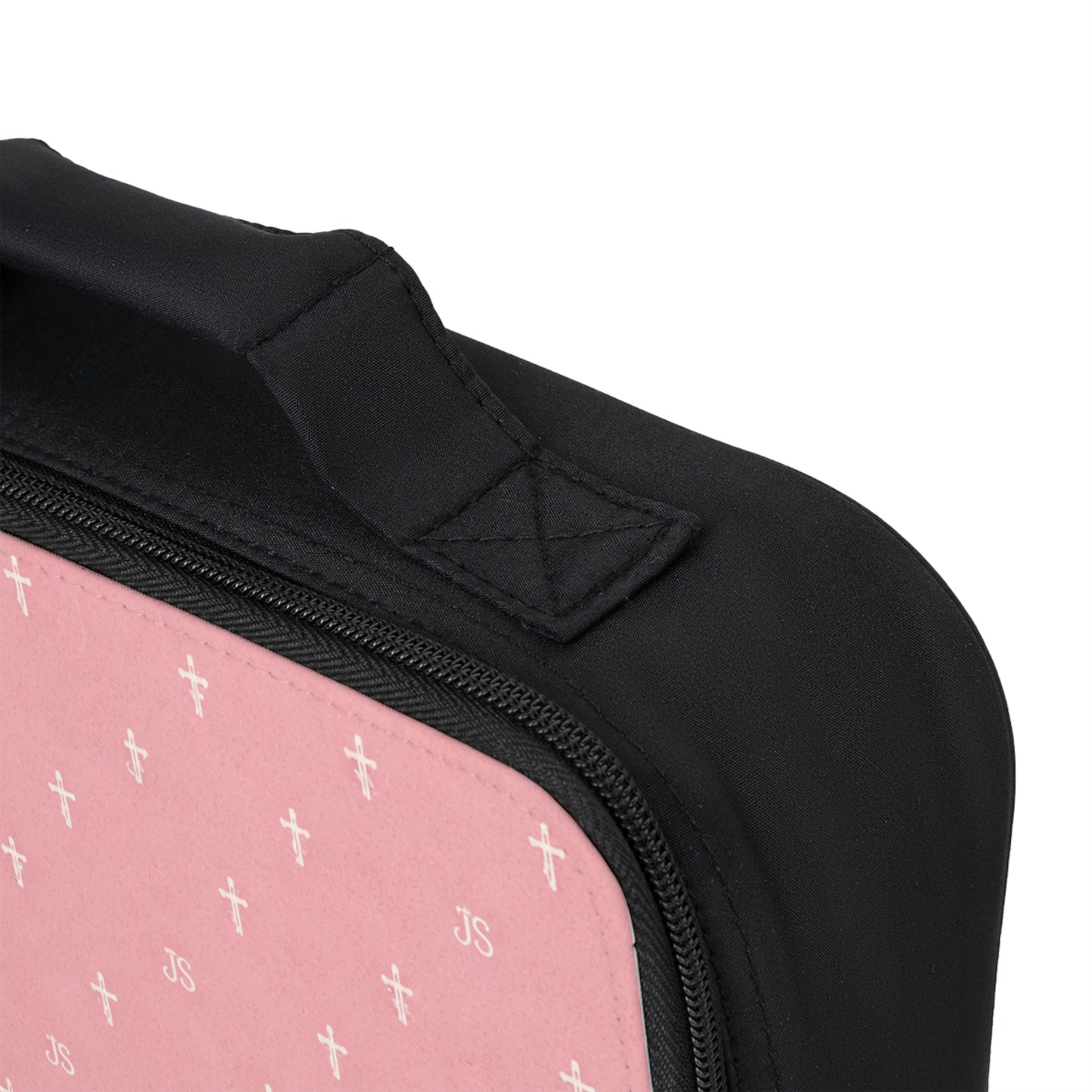 Pink Crosses ‘Joyfully Saved’ Lunch Bag — Christian Insulated Lunchbox
