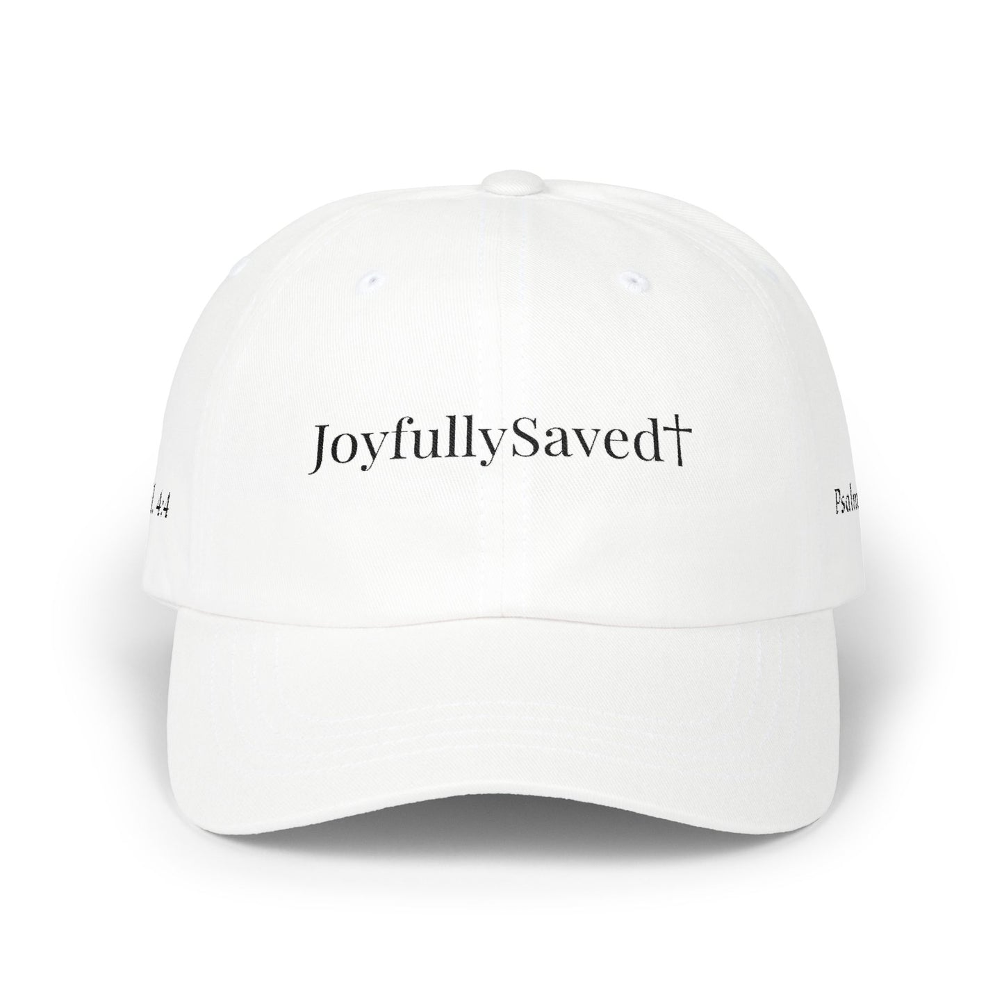 Classic "Dad" Cap, Cross logo with verses — Embroidered Christian Baseball Hat