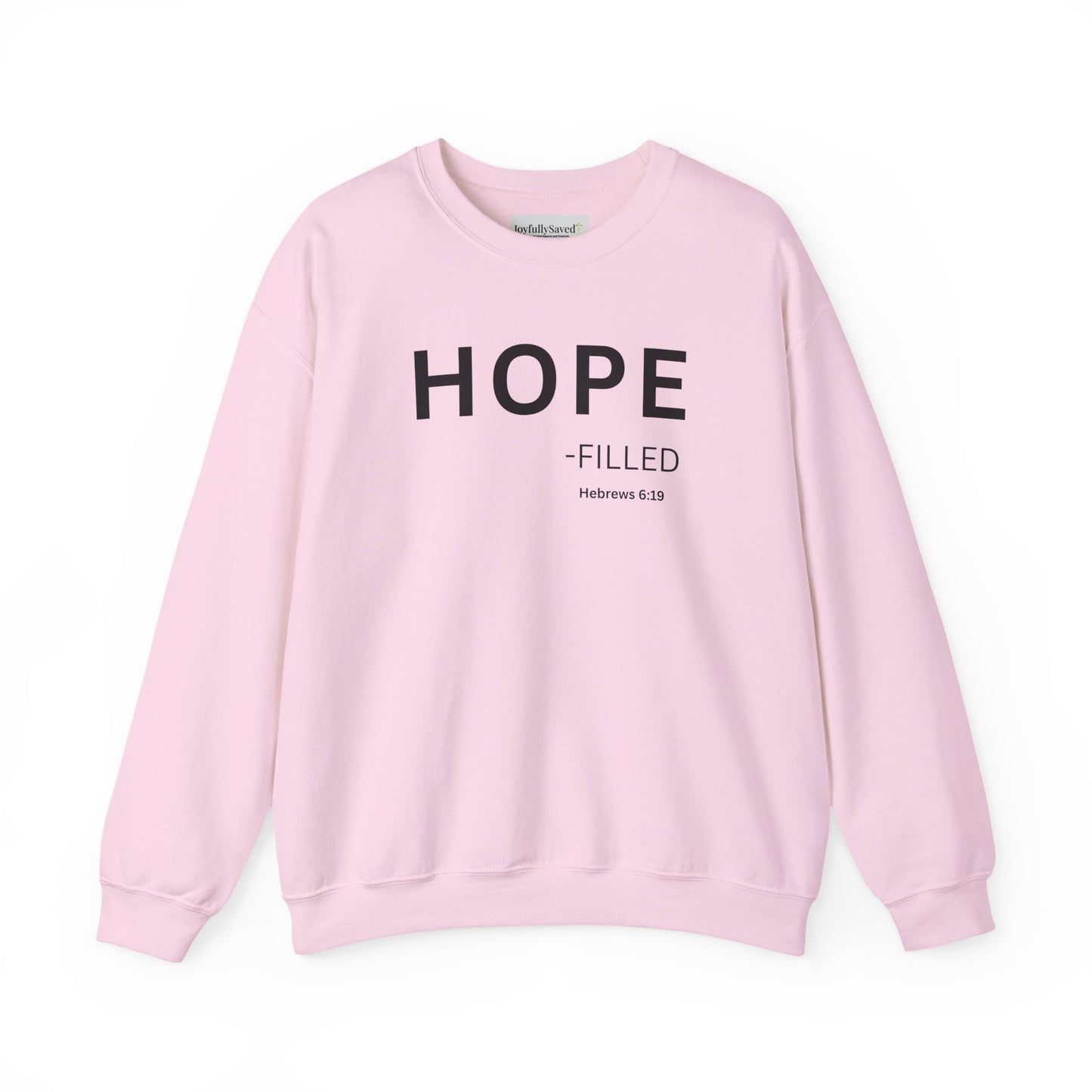 HOPE-filled Sweatshirt | Chritian Unisex clothing (Hebrews 6:19)