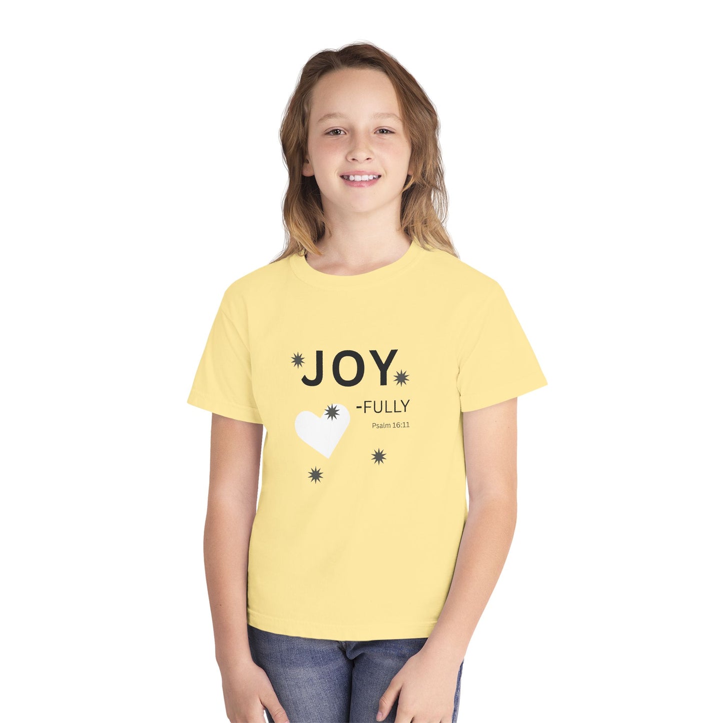 JOY-fully Youth Tee, Psalm 16:11 —  Christian Kids T‑Shirt