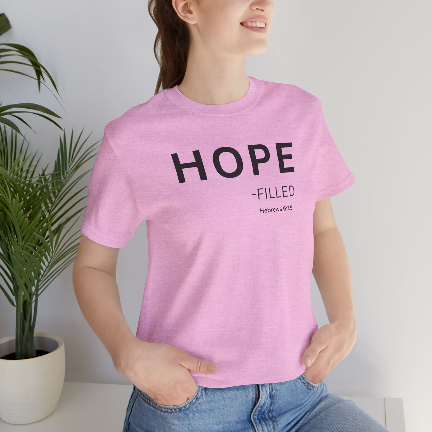 HOPE - filled - (Hebrews 6:19) | Christian Statement T-Shirt