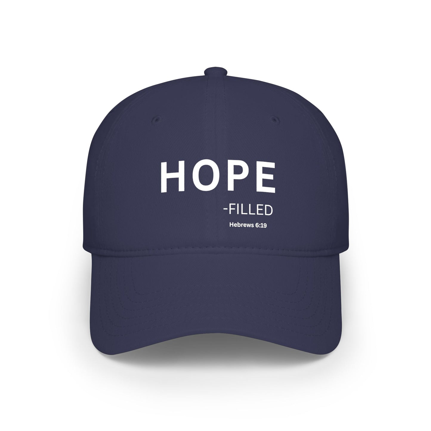 HOPE-filled Baseball Cap — Christian Hat (Hebrews 6:19)