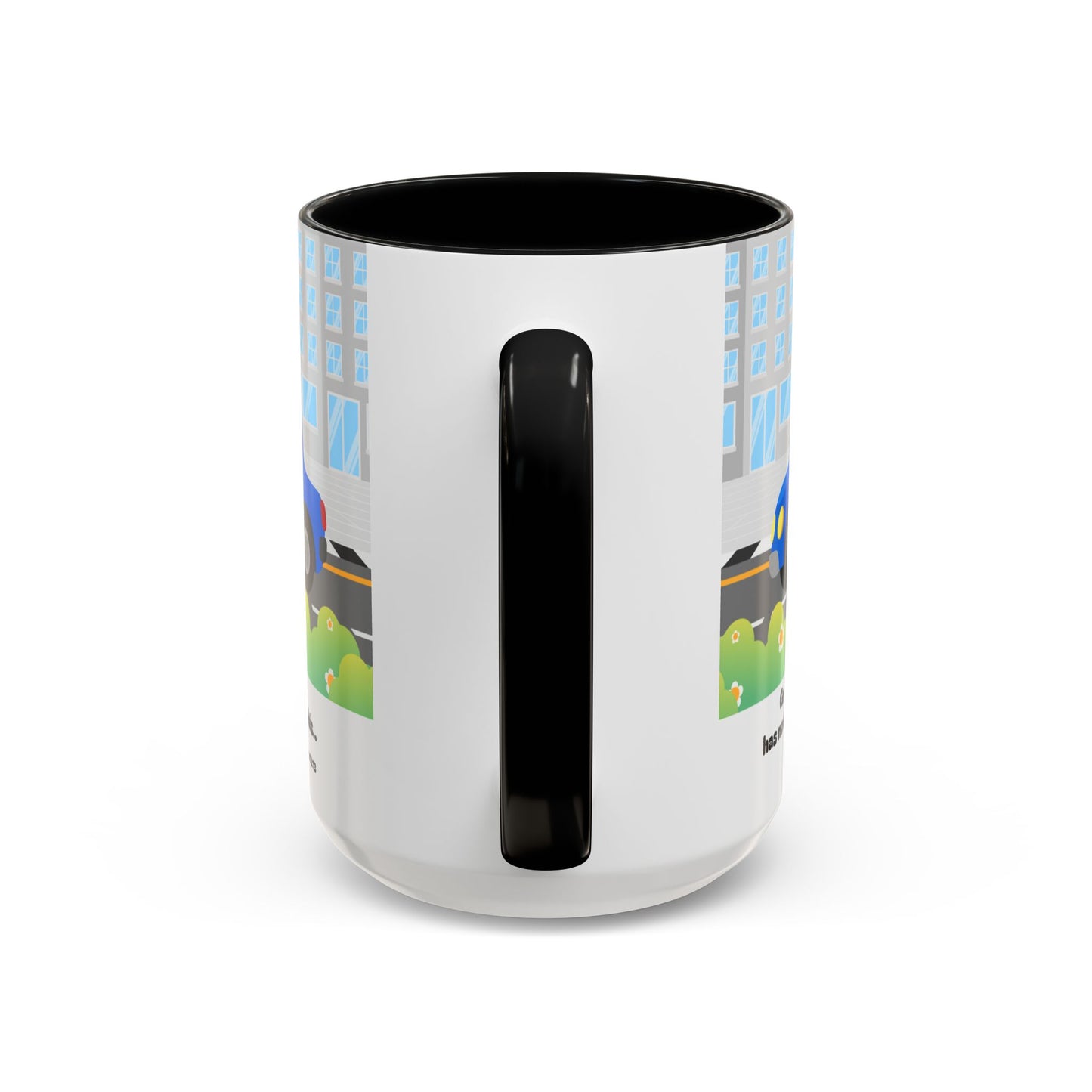 Police Car Coffee Mug — "Greater love has no one than this" Scripture Mug (11/15 oz)
