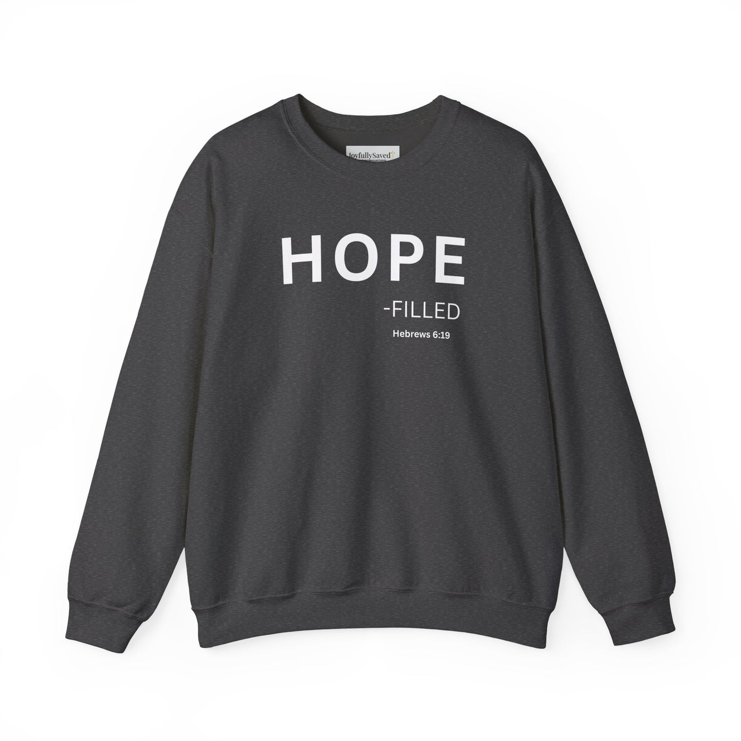 HOPE-filled Sweatshirt | Chritian Unisex clothing (Hebrews 6:19)