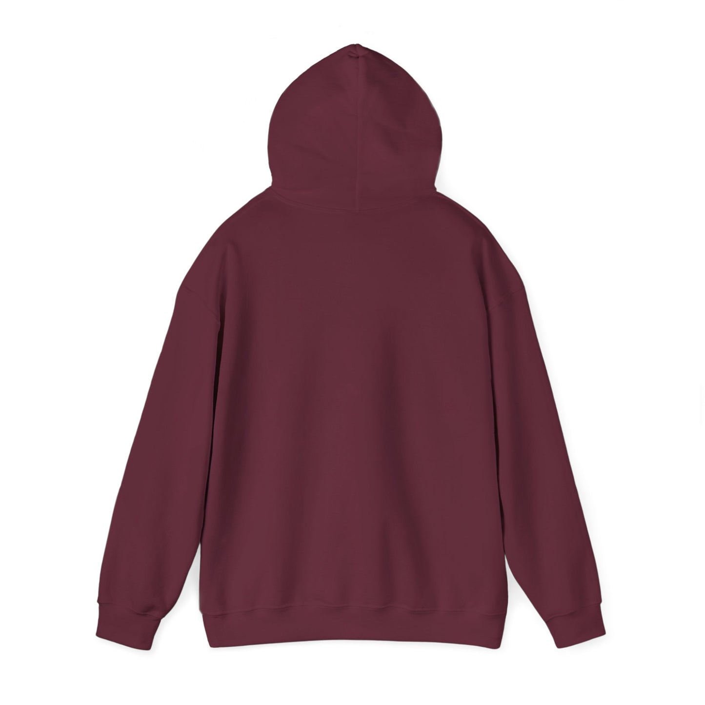 PEACE-filled Hoodie White Text — Minimal Christian Faith Pullover, Philippians 4:7