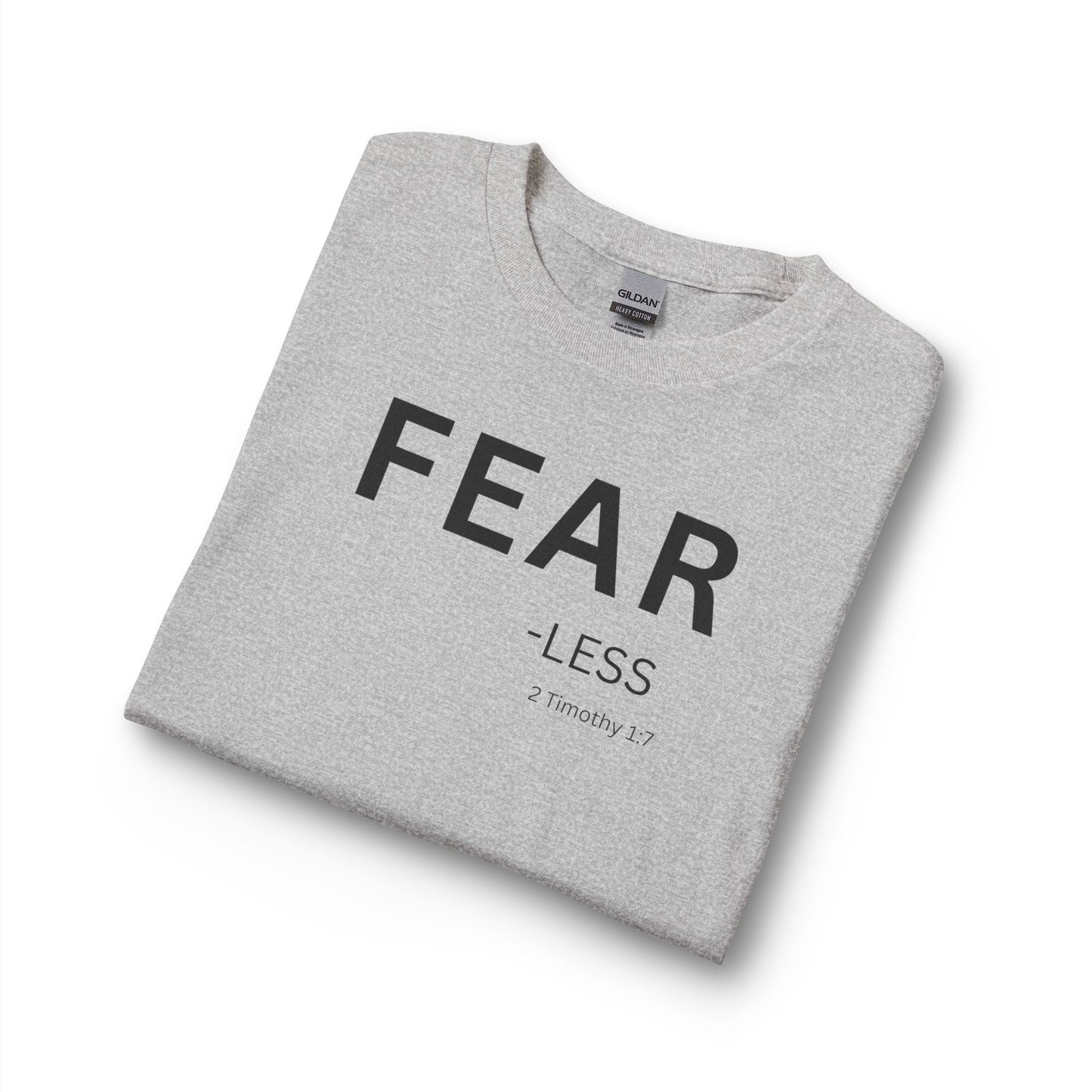 Fear-Less Long Sleeve Tee – Christian Shirt (2 Timothy 1:7)