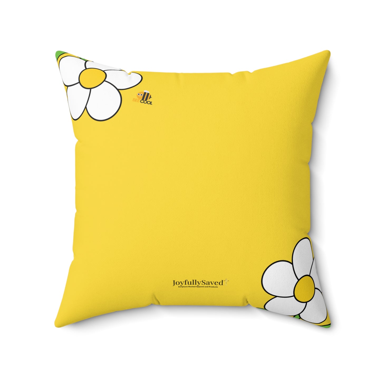 Mom You're a Gift Daisy Pillow, Proverbs 31:28 — Scripture & Bumblebee Accent Cushion, Christian gift