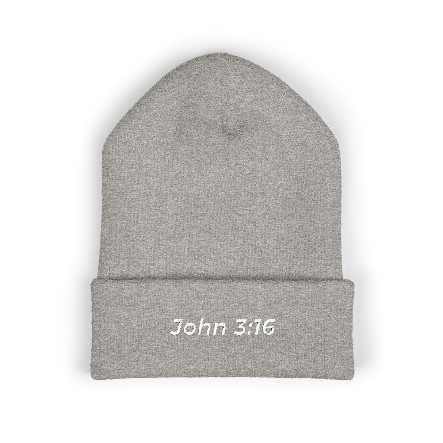 John 3:16 Embroidered Cuffed Beanie