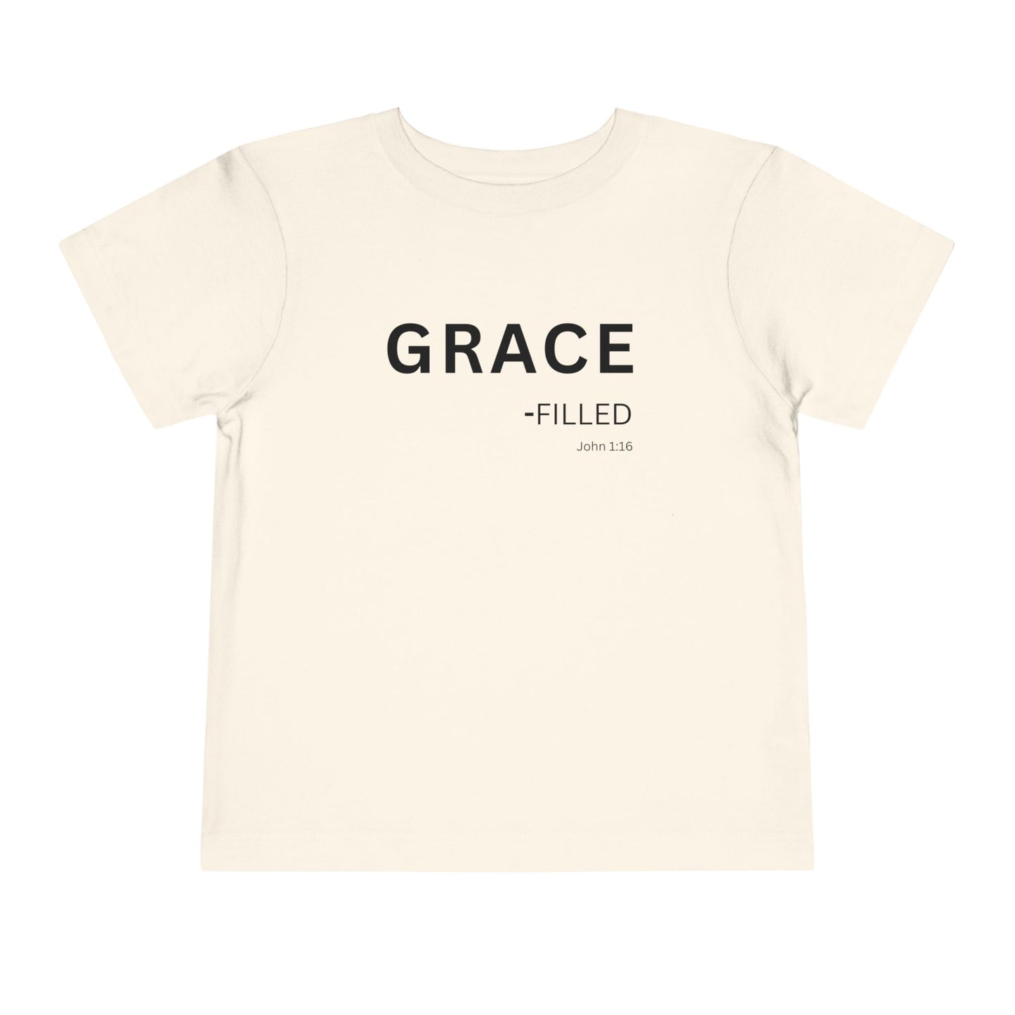 GRACE-filled Toddler Tee,  John 1:16—  Christian Toddler Shirt
