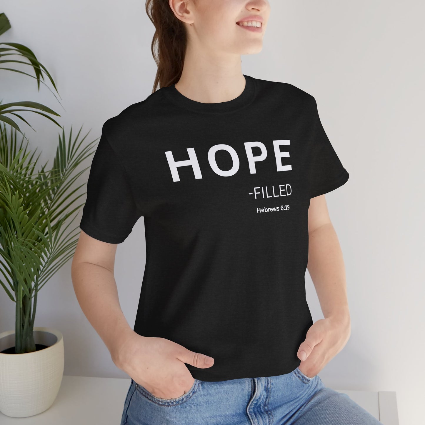 HOPE - filled - (Hebrews 6:19) | Christian Statement T-Shirt
