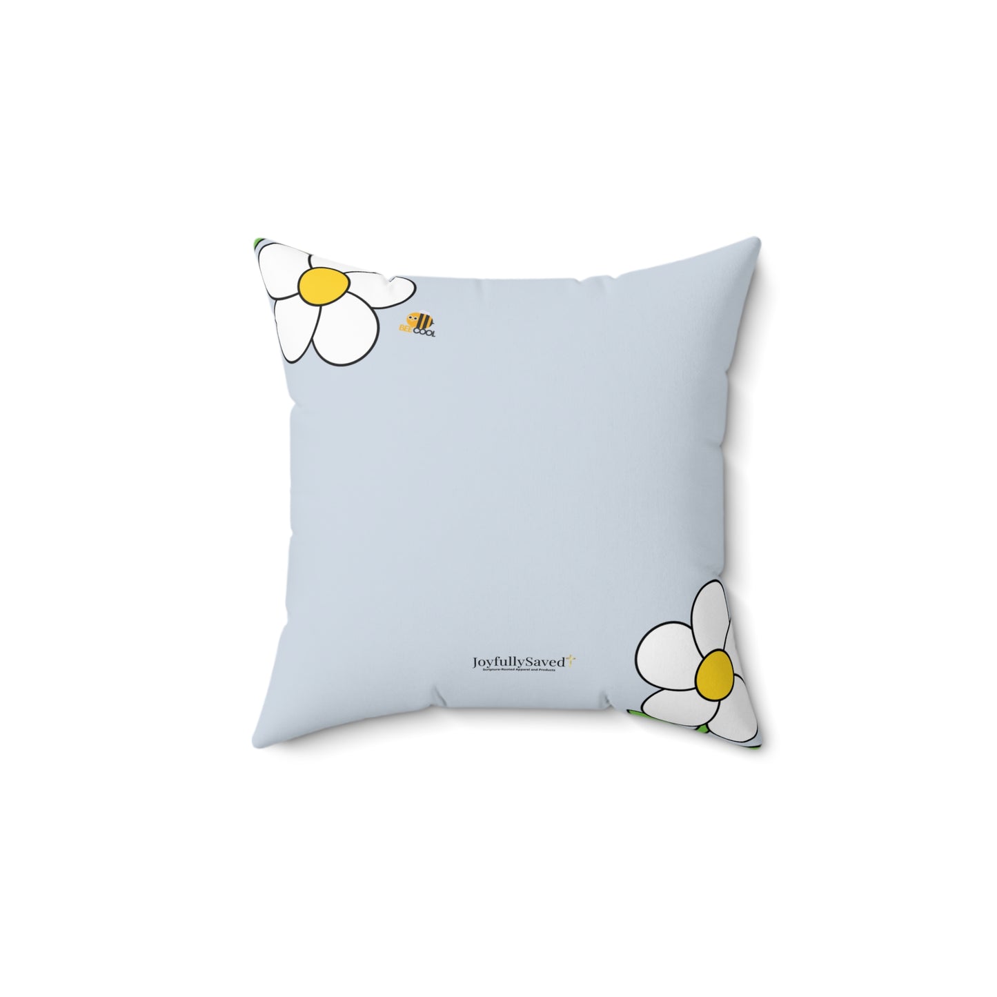 Mom You're a Gift Daisy Pillow, Proverbs 31:28 — Scripture & Bumblebee Accent Cushion, Christian gift
