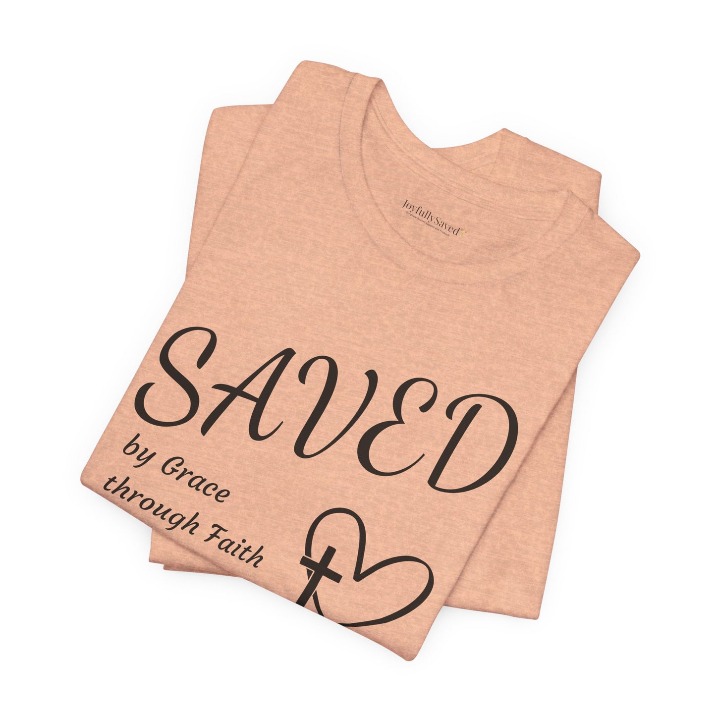 Ephesians 2:8-9 Christian T-Shirt — "SAVED by Grace through Faith" Tee