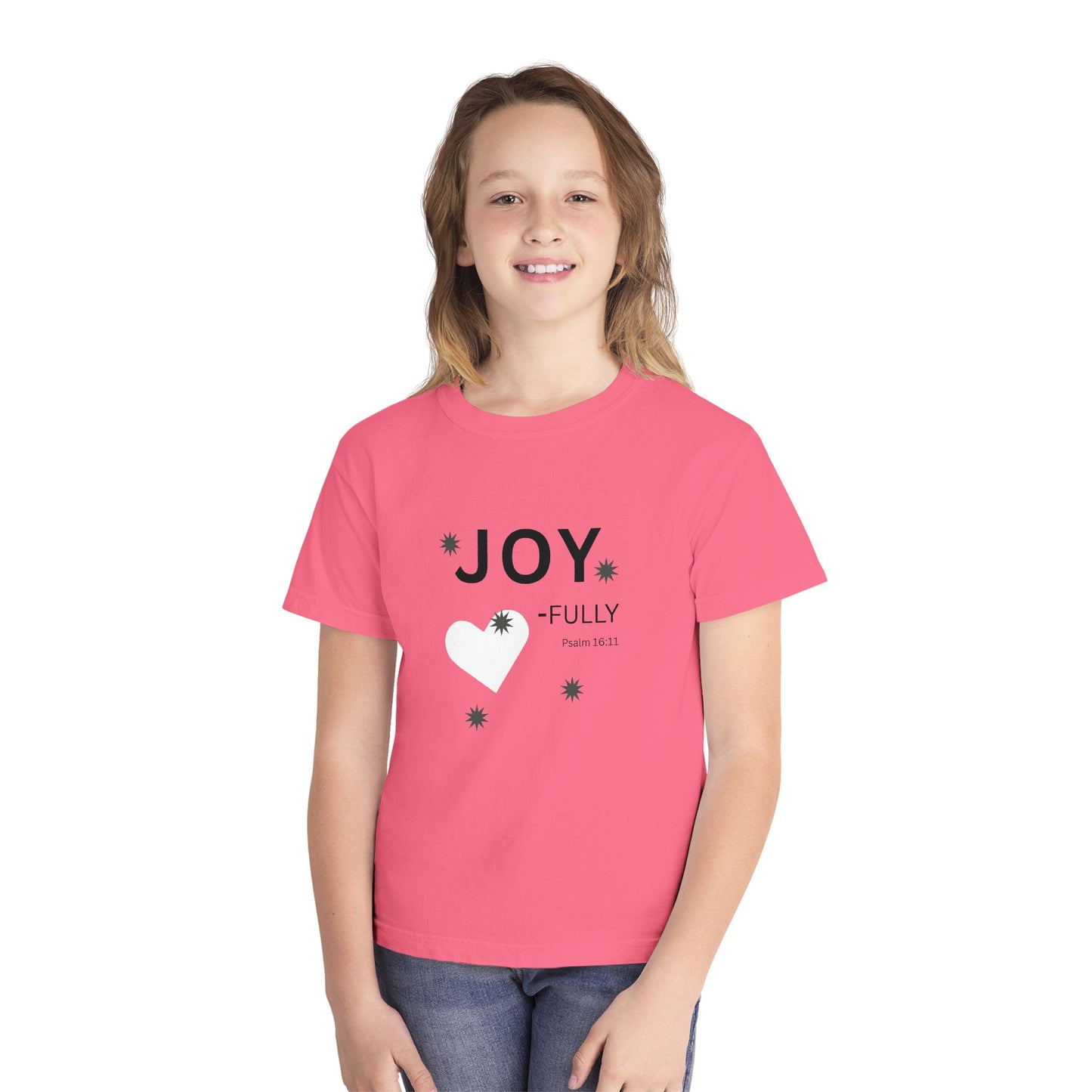 JOY-fully Youth Tee, Psalm 16:11 —  Christian Kids T‑Shirt