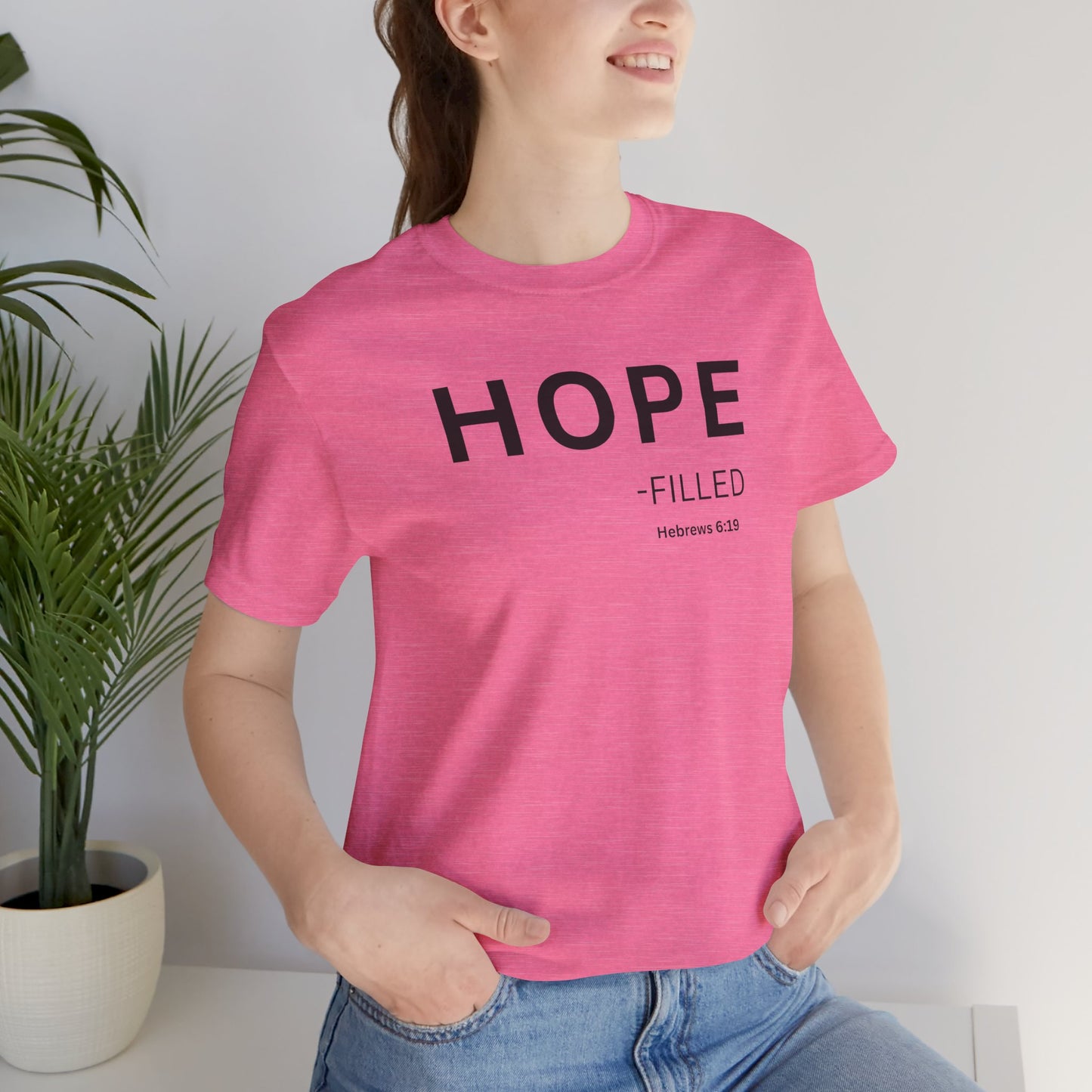 HOPE - filled - (Hebrews 6:19) | Christian Statement T-Shirt
