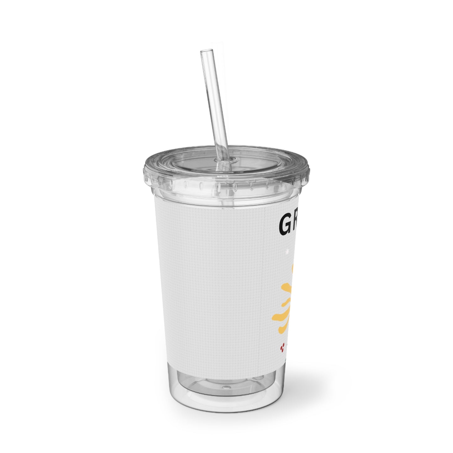 Grace-filled Acrylic Tumbler — Floral Faith Travel Cup (John 1:16)